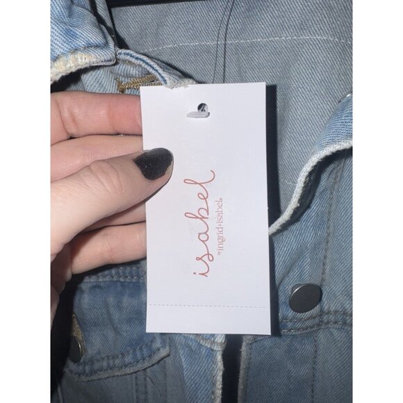 Ingrid+Isabel Mama Denim Jacket XXL Light wash Brand New - Picture 6 of 12